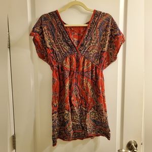 Angie Boho Tunic Shirt Dress